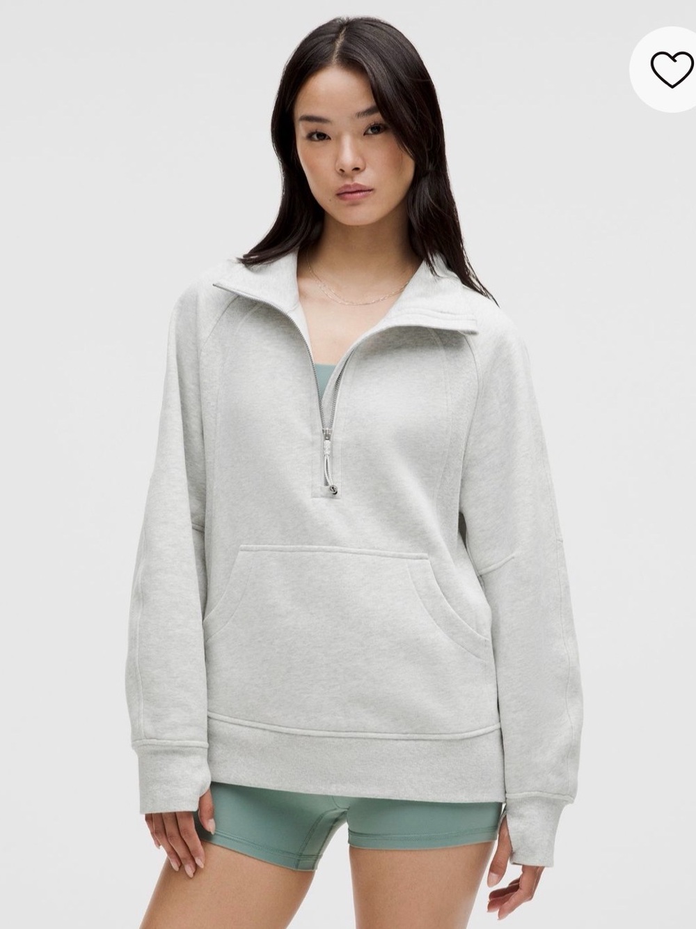 Lululemon Scuba Oversized Funnel-Neck Half Zip Long